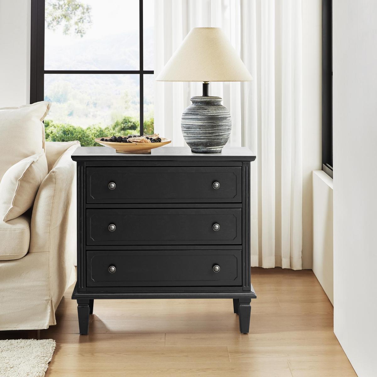 Transitional Wood End Table | Hulala Home