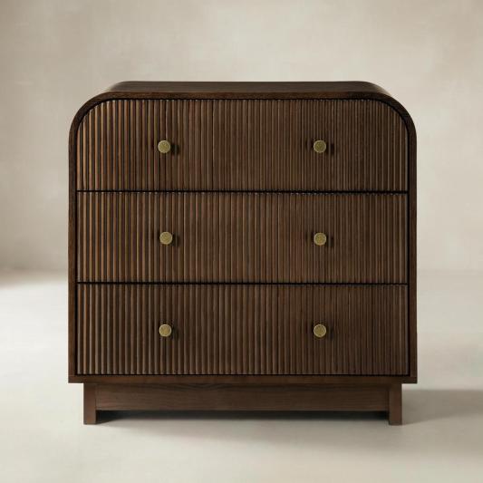 Albert Yanick 27" Tall 3-Drawer End Table
