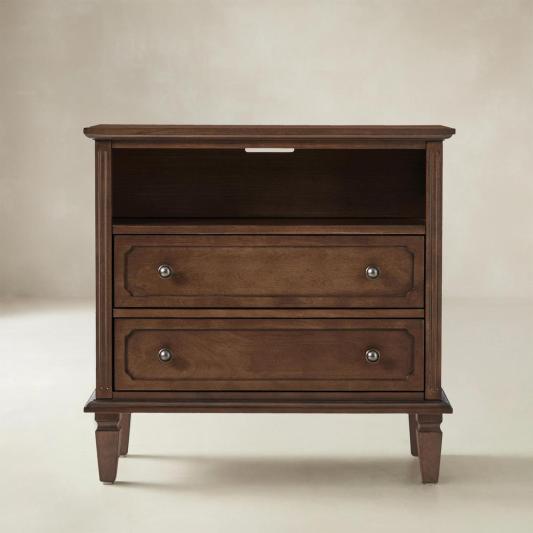 Galatea 2 - Drawer Solid Wood End Table Chest(Optional Types)