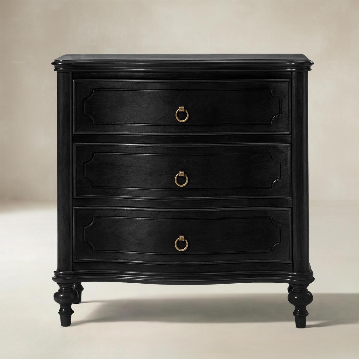 Bernhard 3-Drawer Traditional Style End Table Chest with Built-In Outlets(Optional Types)