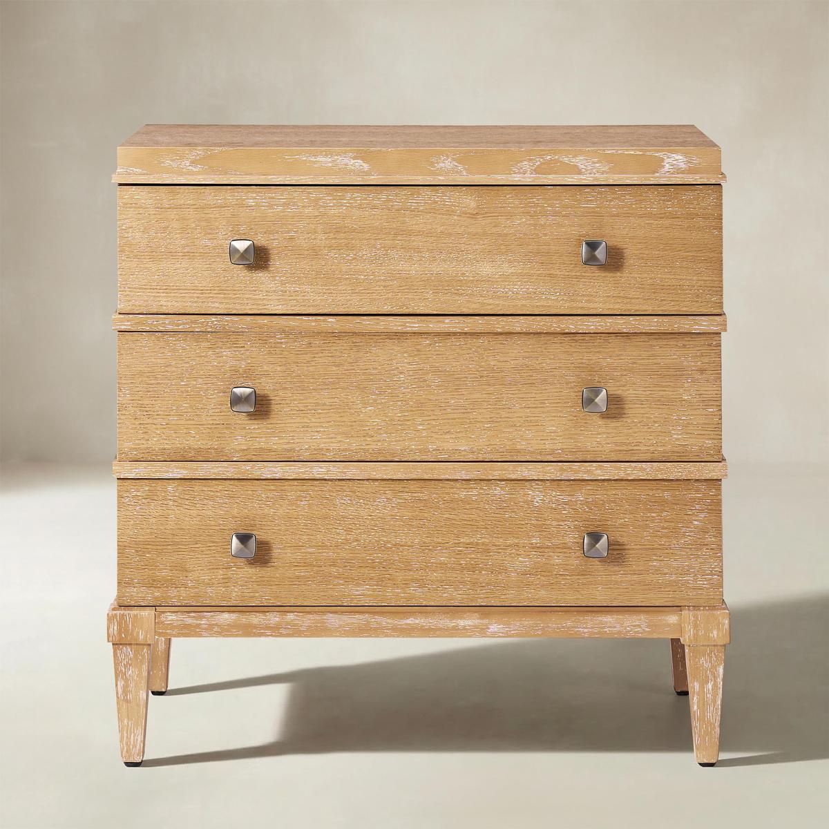 Lorenz Transitional 3-Drawer End Table with Charging Station(Optional Types)