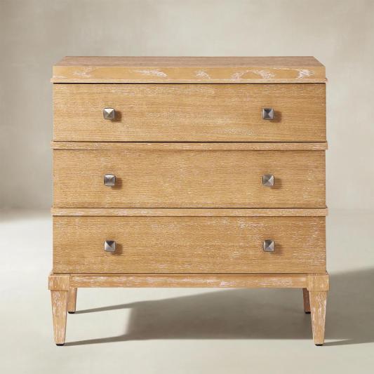 Lorenz Transitional 3-Drawer End Table with Charging Station(Optional Types)