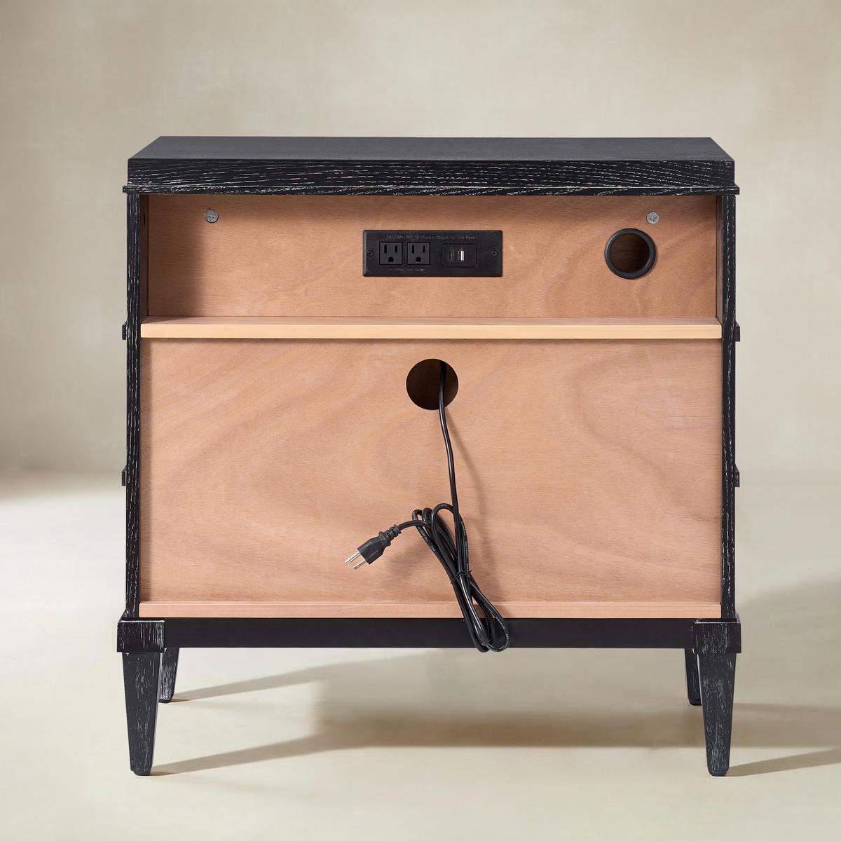 Lorenz Transitional 3-Drawer End Table with Charging Station(Optional Types)