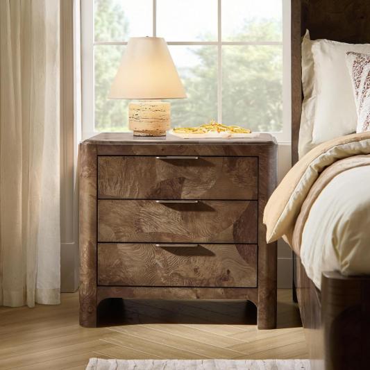 Virel Modern Marquetry Nightstand