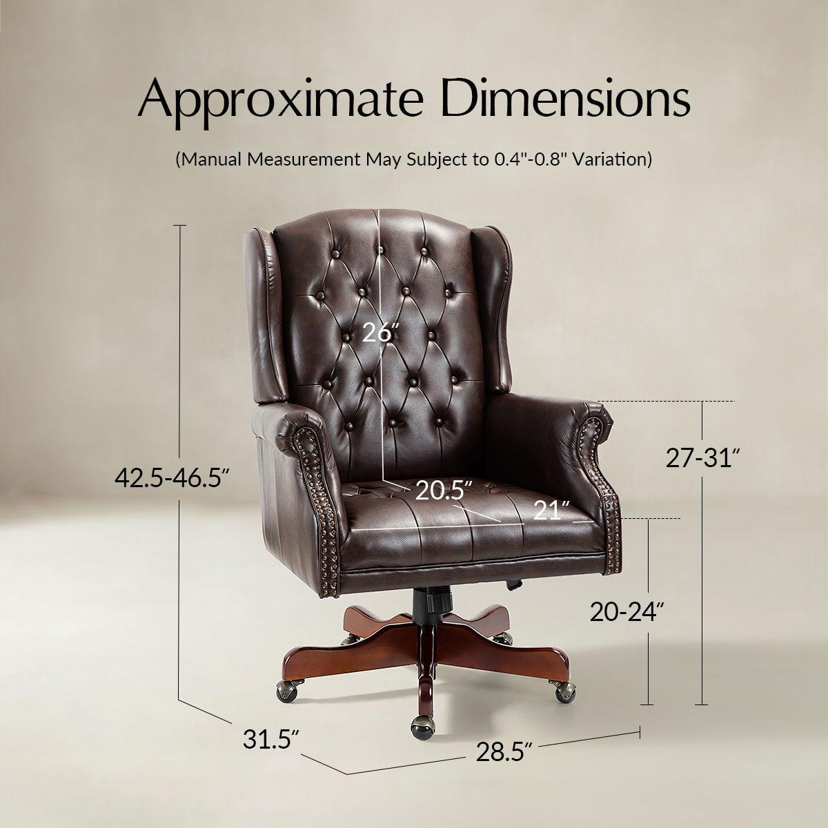 Esteban Vegan Leather Executive Office Chair - HULALA HOME