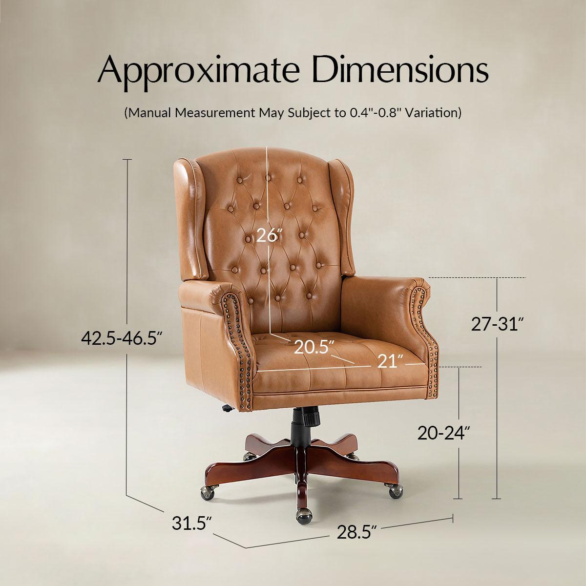 Esteban Vegan Leather Executive Office Chair - HULALA HOME