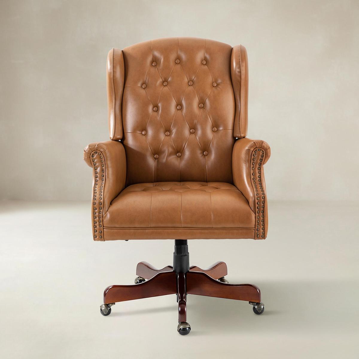 Esteban Vegan Leather Executive Office Chair - HULALA HOME