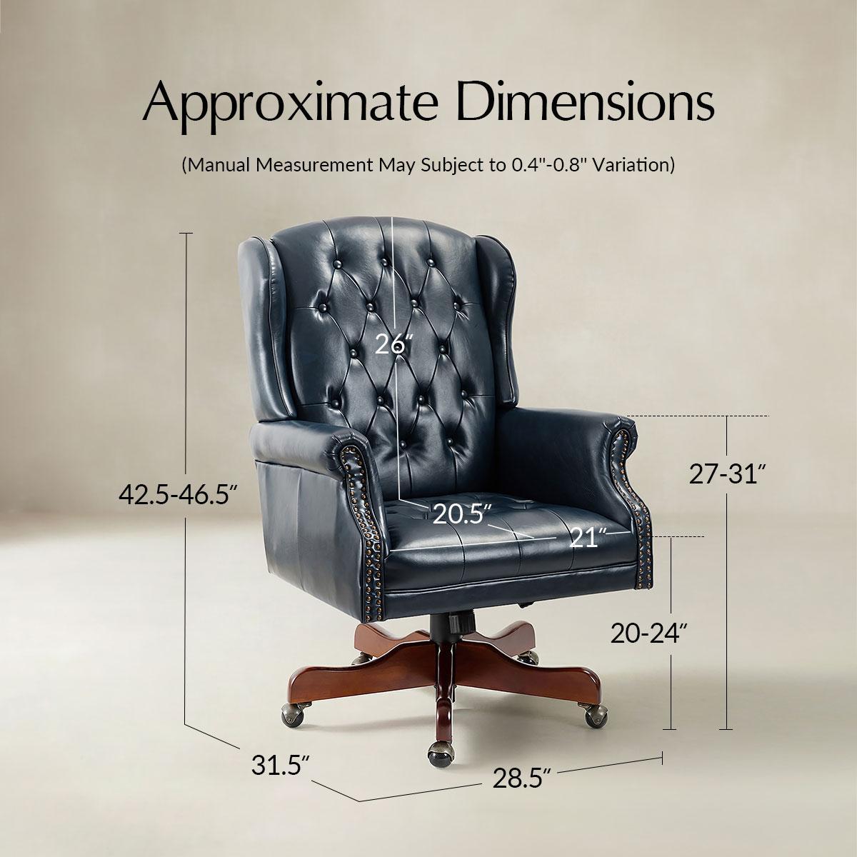 Esteban Vegan Leather Executive Office Chair - HULALA HOME