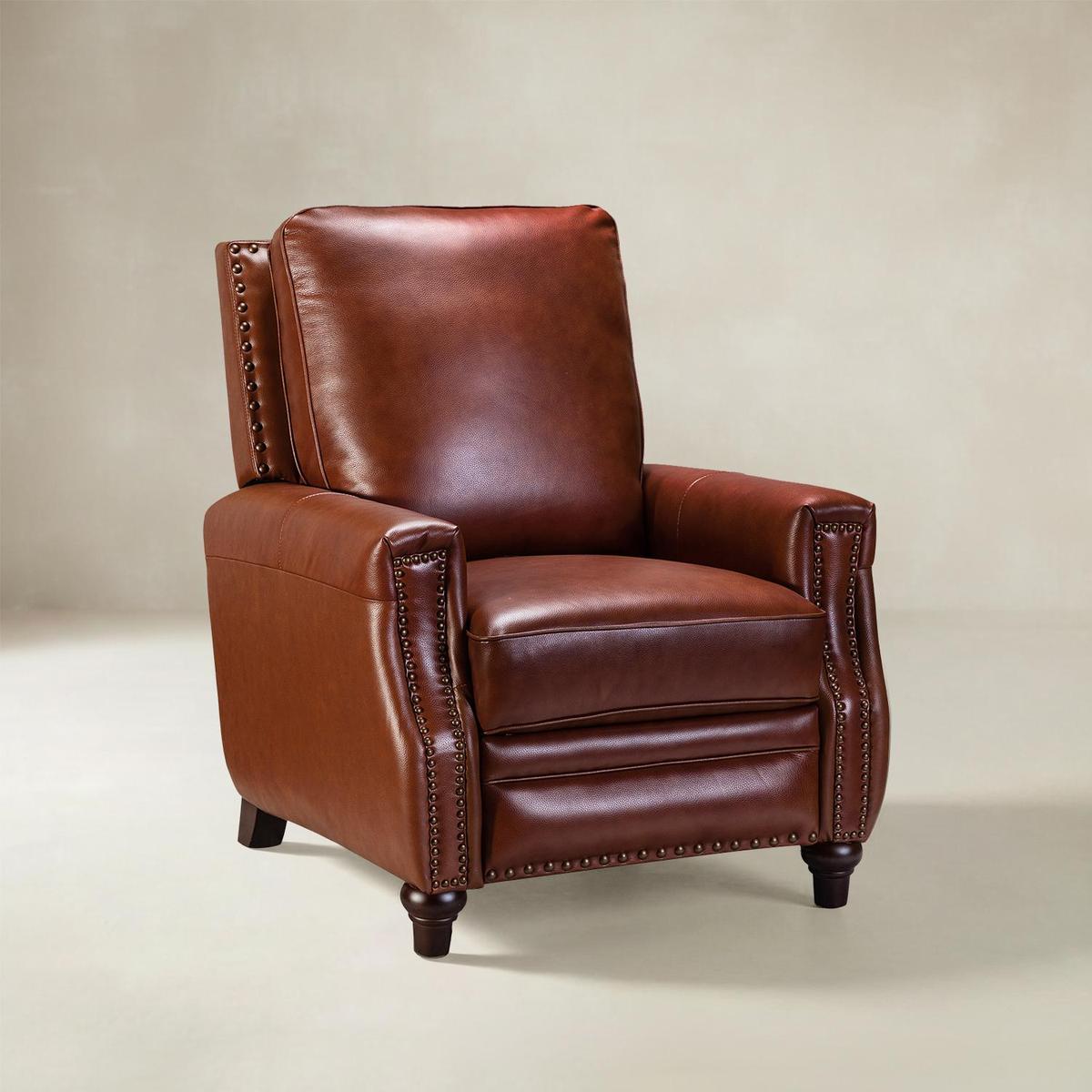 Annabelle Genuine Leather Recliner Chair - HULALA HOME
