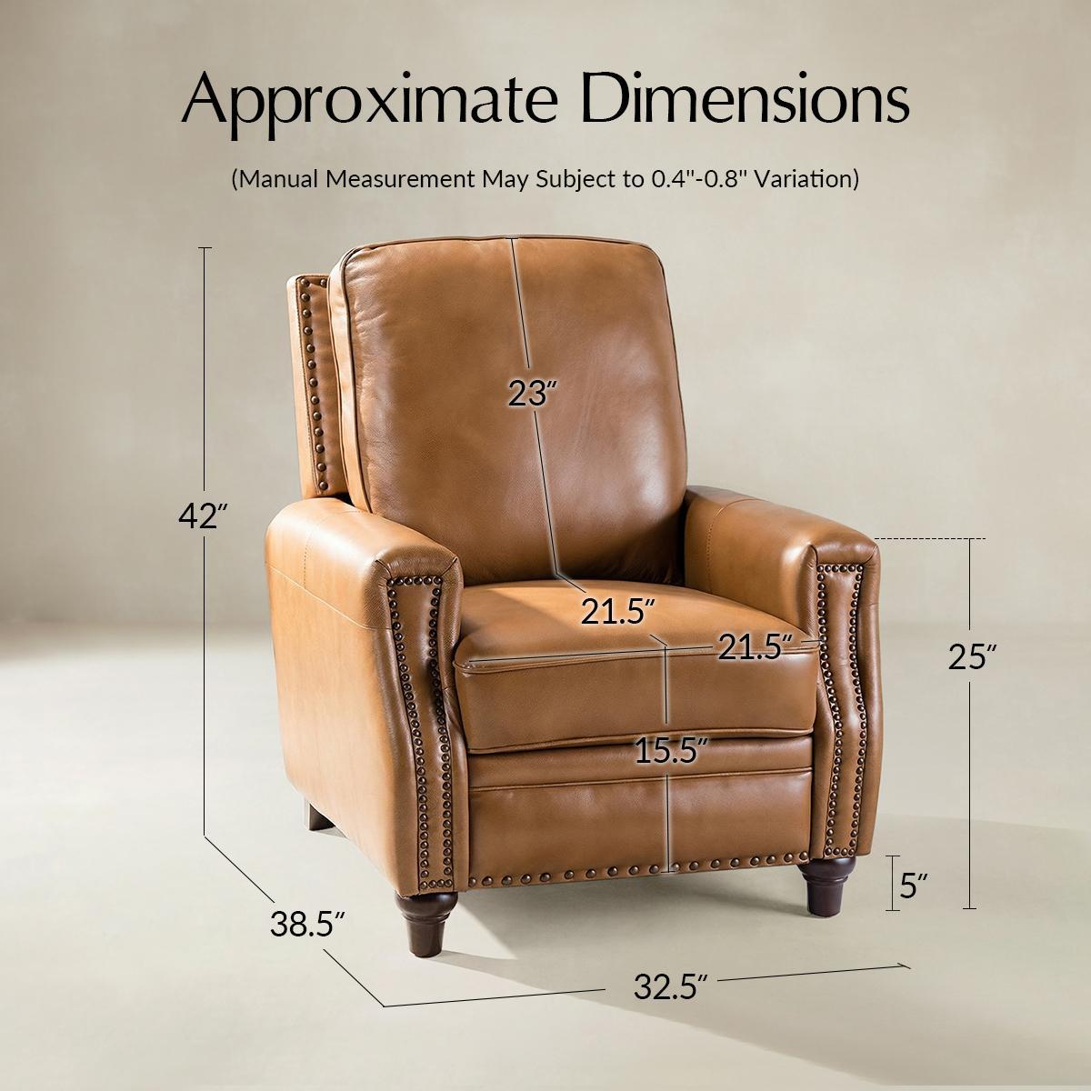 Annabelle Genuine Leather Recliner Chair - HULALA HOME