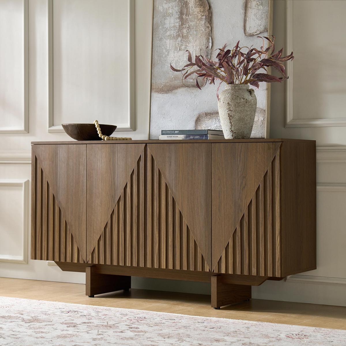 ikea sideboard metall DIY mid-century inspired steel look floating sideboard. Turning a basic Besta TV into an interior art piece with self adhesive aluminum foil for @casa.crima 2. #interior #diy #ikeadiy Paidi Kindermöbel , gebraucht