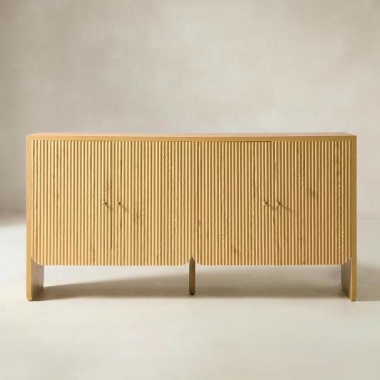 Paula Versatile Buffet Cabinet Sideboard with Adjustable Shelves, Cable Management