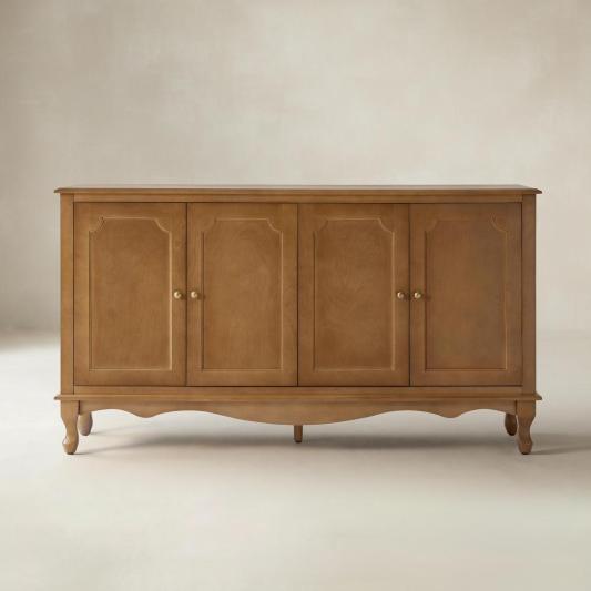 4-Door Vintage Sideboard with Storage &amp; Media