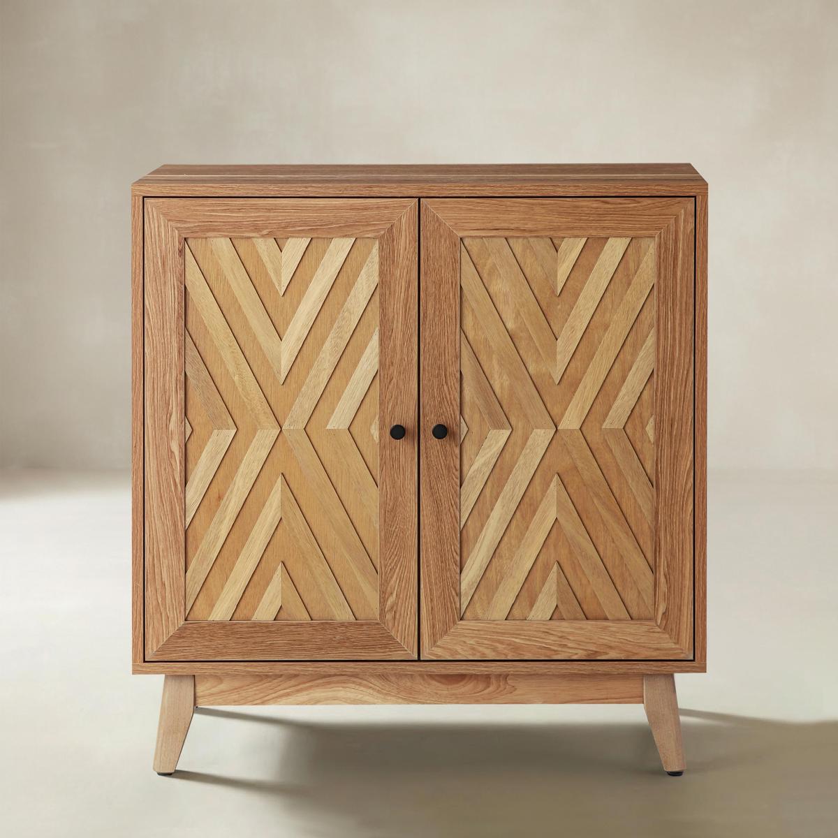 Livius 30" Tall 2-Door Mid-century Modern Accent Cabinet