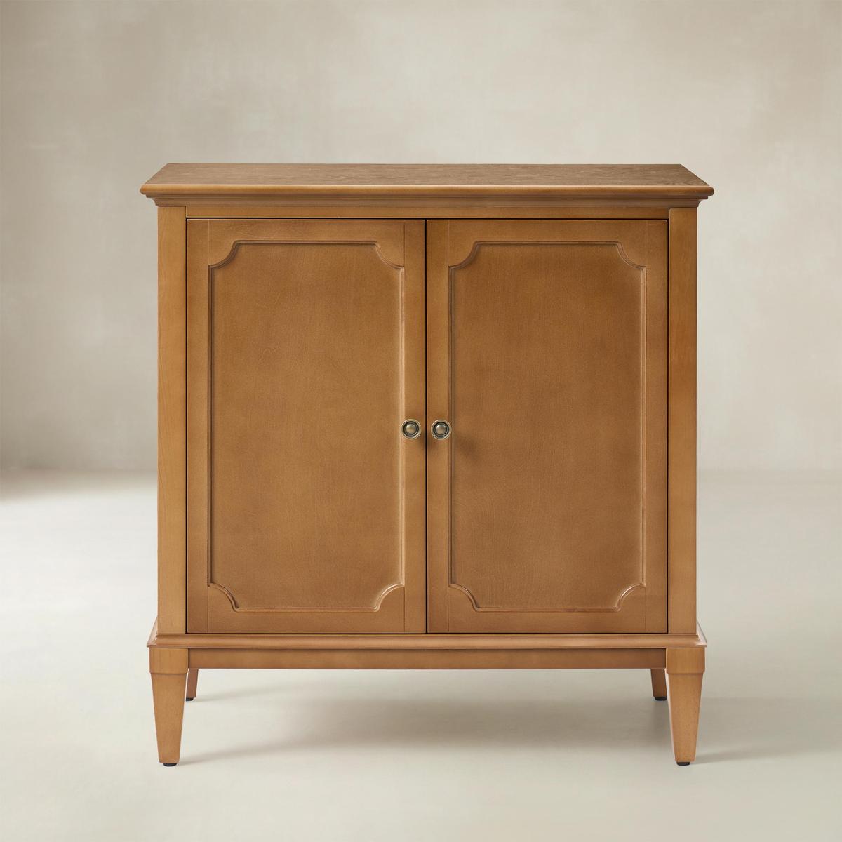 Jane Wood Veneer Sideboard with Adjustable Shelves, Available in 2-Door or 4-Door Options