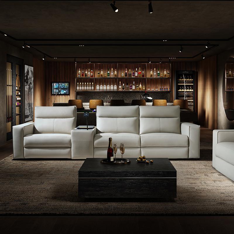 EliteNest Smart Reclining Theater Sofa with Speaker