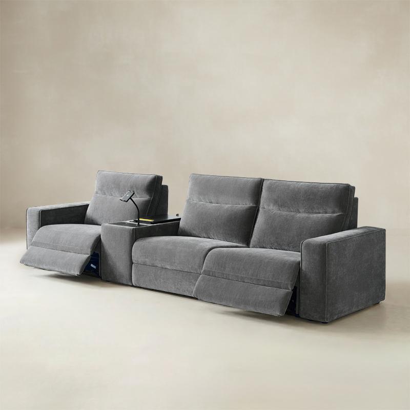 EliteNest Smart Reclining Theater Sofa with Speaker