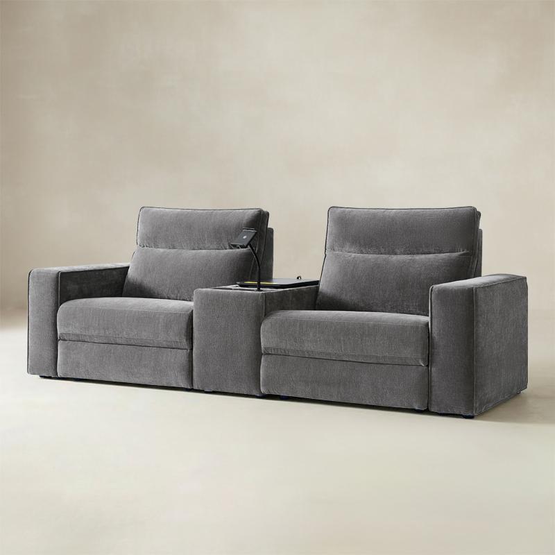EliteNest Smart Reclining Theater Sofa with Speaker