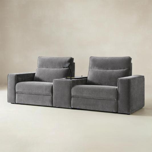 EliteNest Smart Reclining Theater Sofa with Speaker