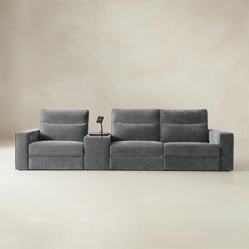 EliteNest Smart Reclining Theater Sofa with Speaker