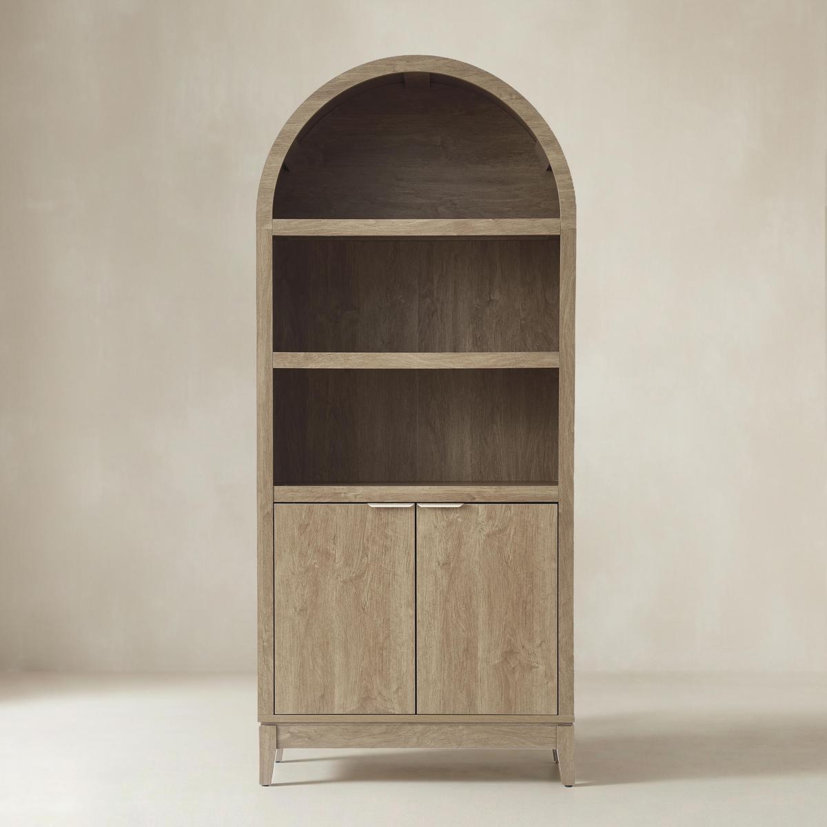 Victoria Modern  Curved Top Bookcase