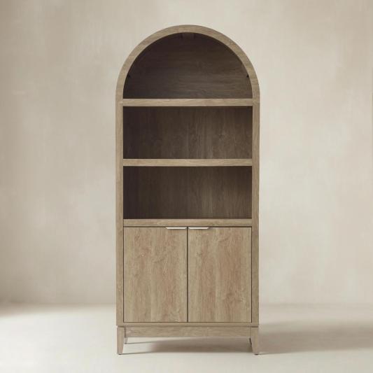 Victoria Modern  Curved Top Bookcase