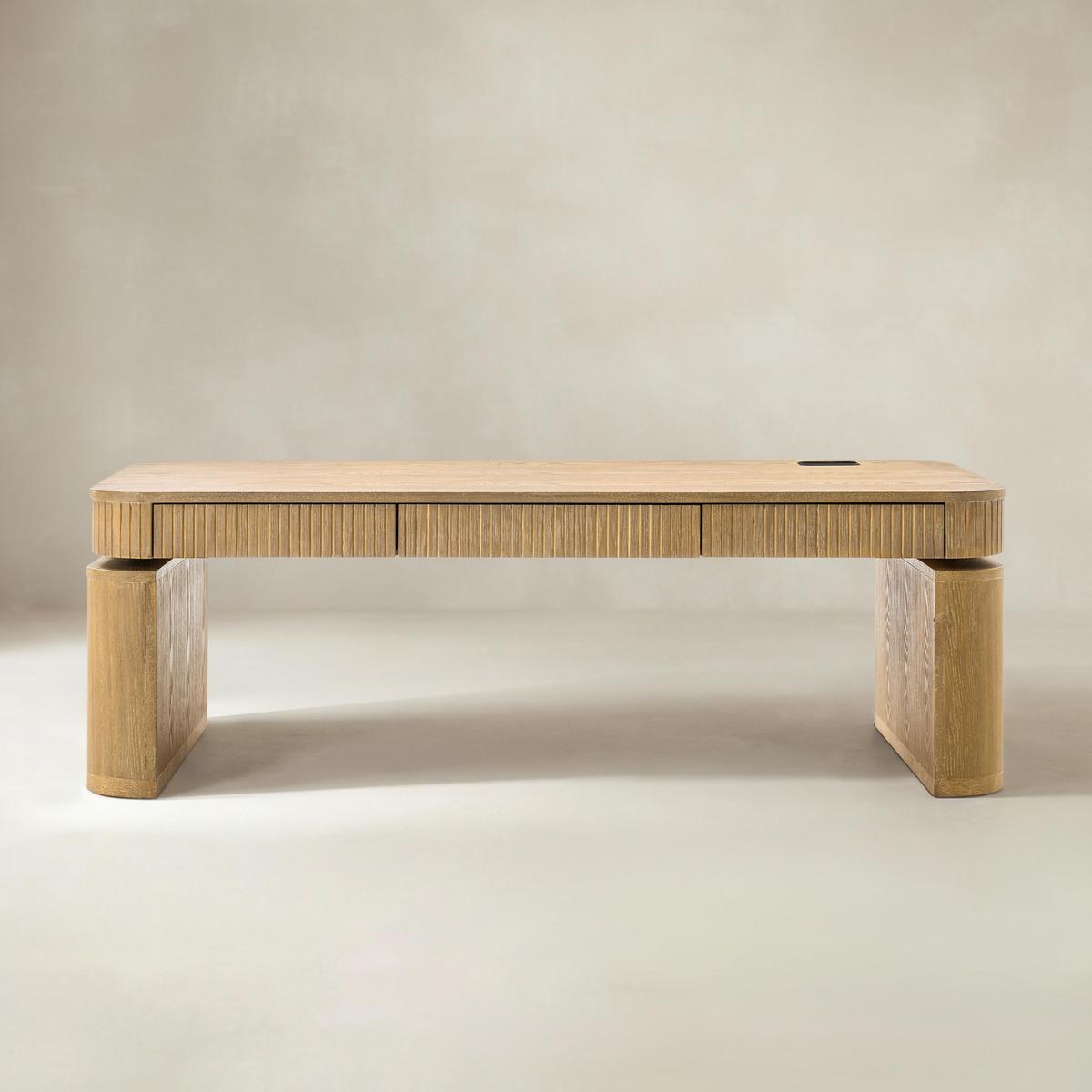 Matilde Electric Standing Coffee Table Desk with Storage