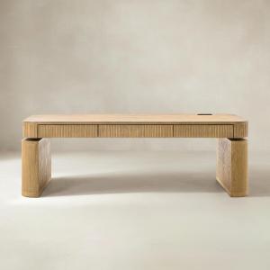 Matilde Electric Standing Coffee Table Desk with Storage