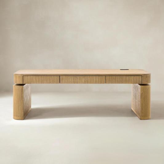 Matilde Electric Standing Coffee Table Desk with Storage