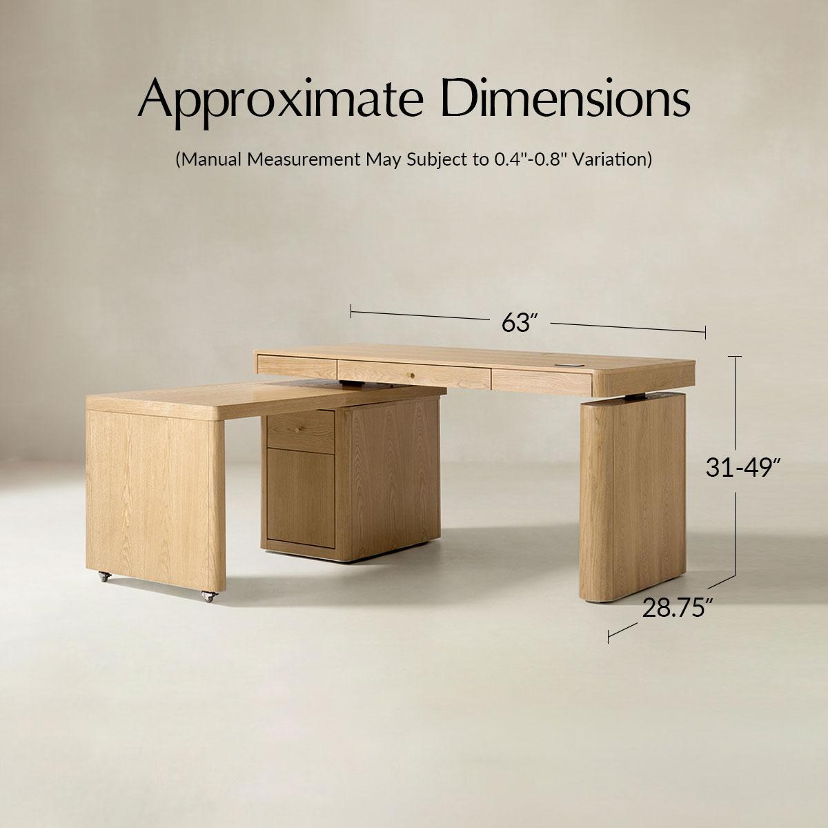 Veritas 360-Degree Rotating Desk Electric Adjustable Standing Desk