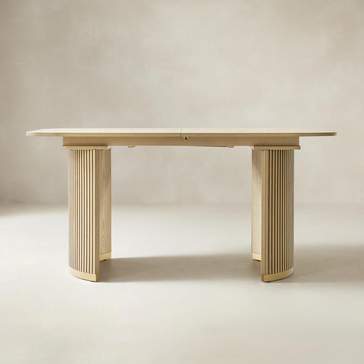 American Modern Fluted Extendable Multi-Functional Table
