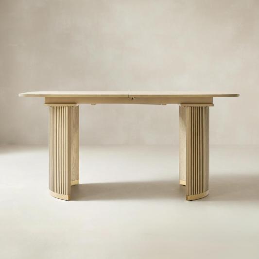 American Modern Fluted Extendable Multi-Functional Table