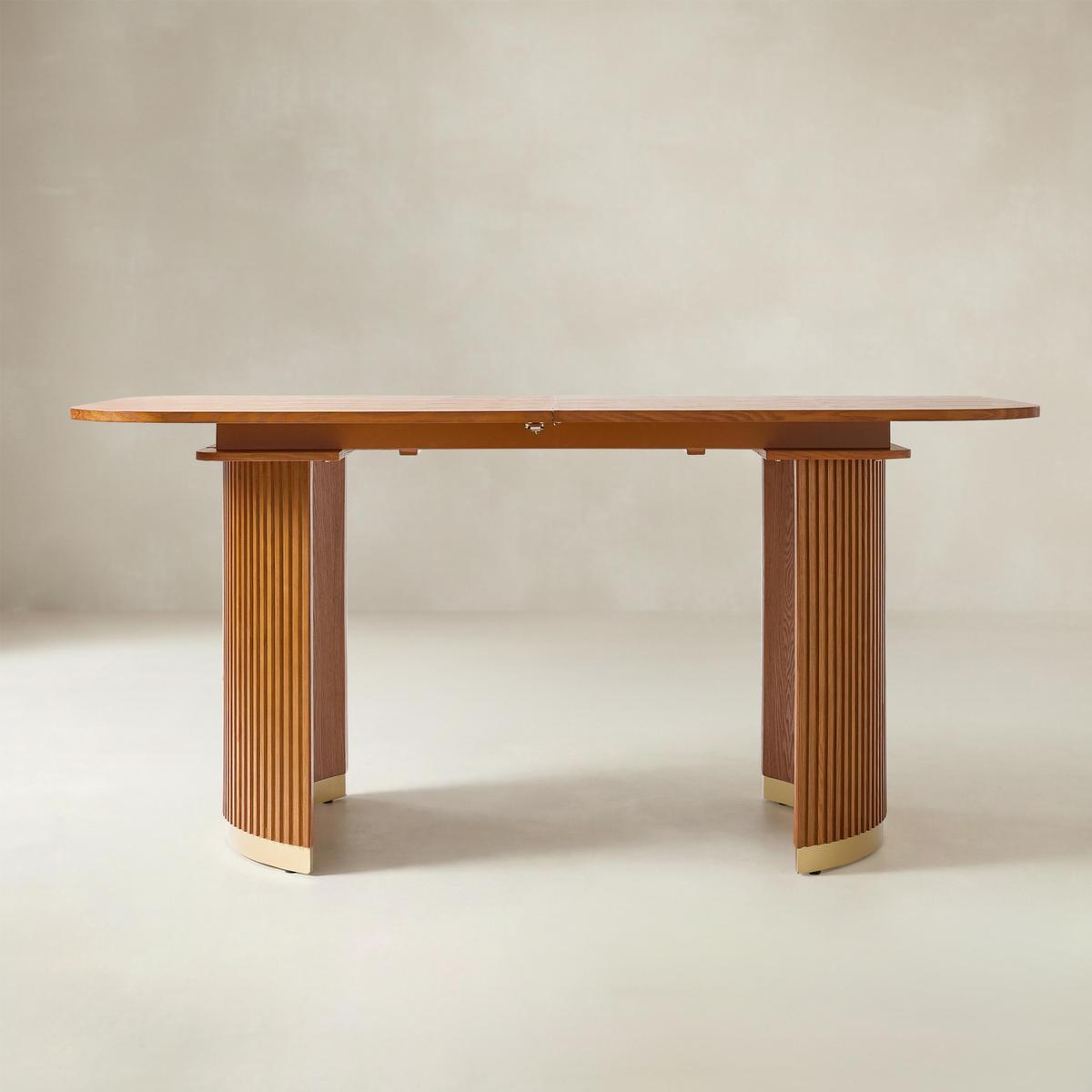 American Modern Fluted Extendable Multi-Functional Table