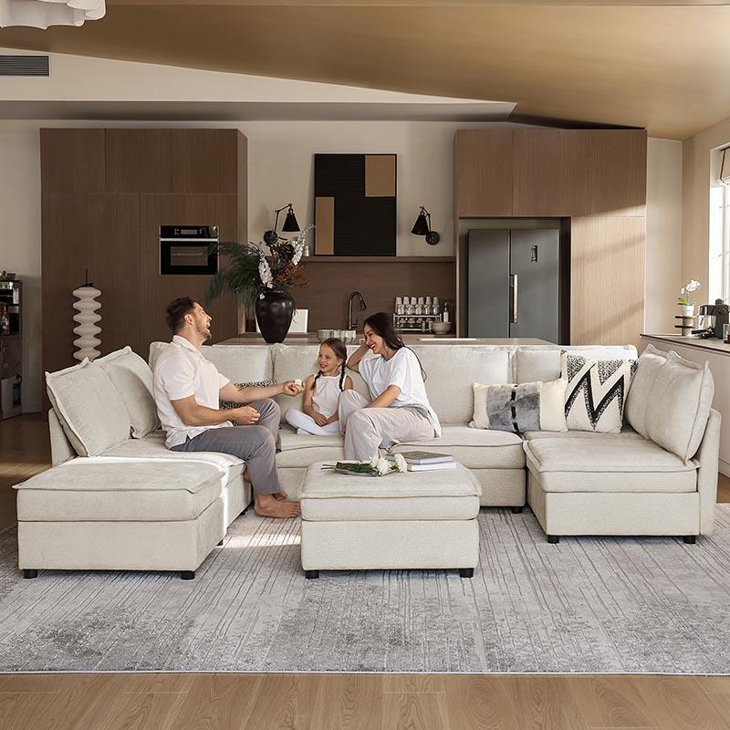 sectional sofa for family with kids