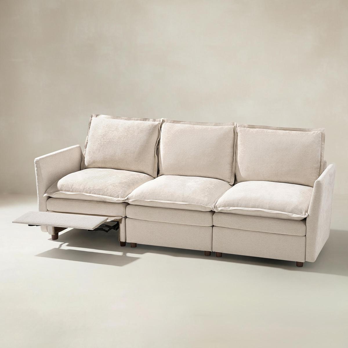 Victoria Oversized Modular Power Reclining Sectional Sofa with Hidden Storage