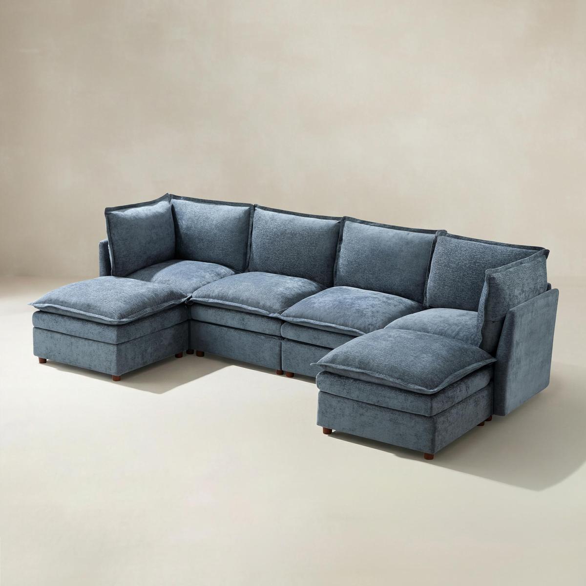Victoria Oversized Modular Power Reclining Sectional Sofa with Hidden Storage