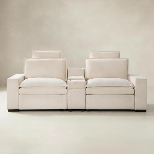 Modern Modular Power Reclining &amp; Standing Coffee Table Living Room Set