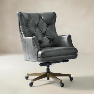 Adrian Hand-Rubbed Oil-Wax Leather Office Chair