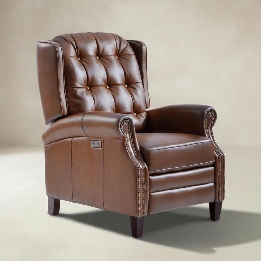 Ruben Buttery Leather Power Recliner