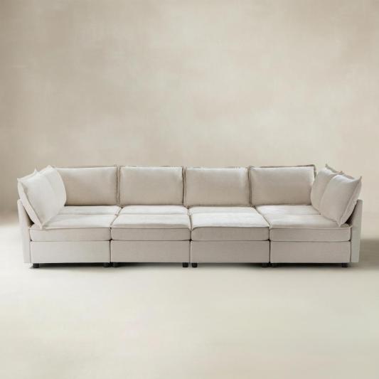 Victoria 8-Seater Soft Sectional Couch with Storage