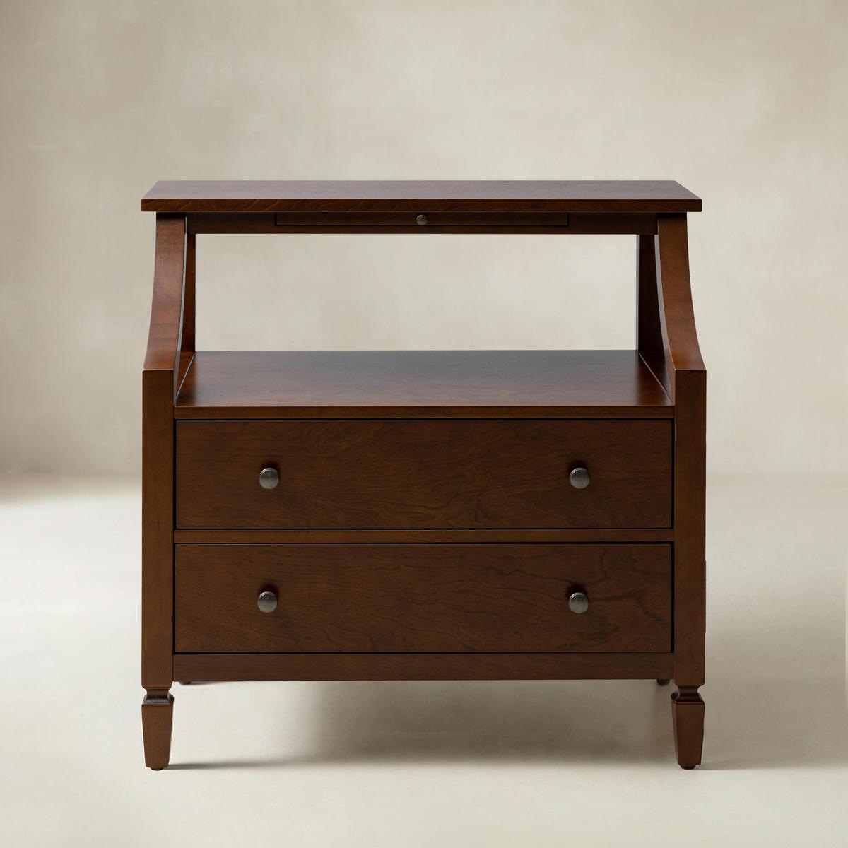 Grace 2 - Drawer End Table Chest with Built-in Outlets