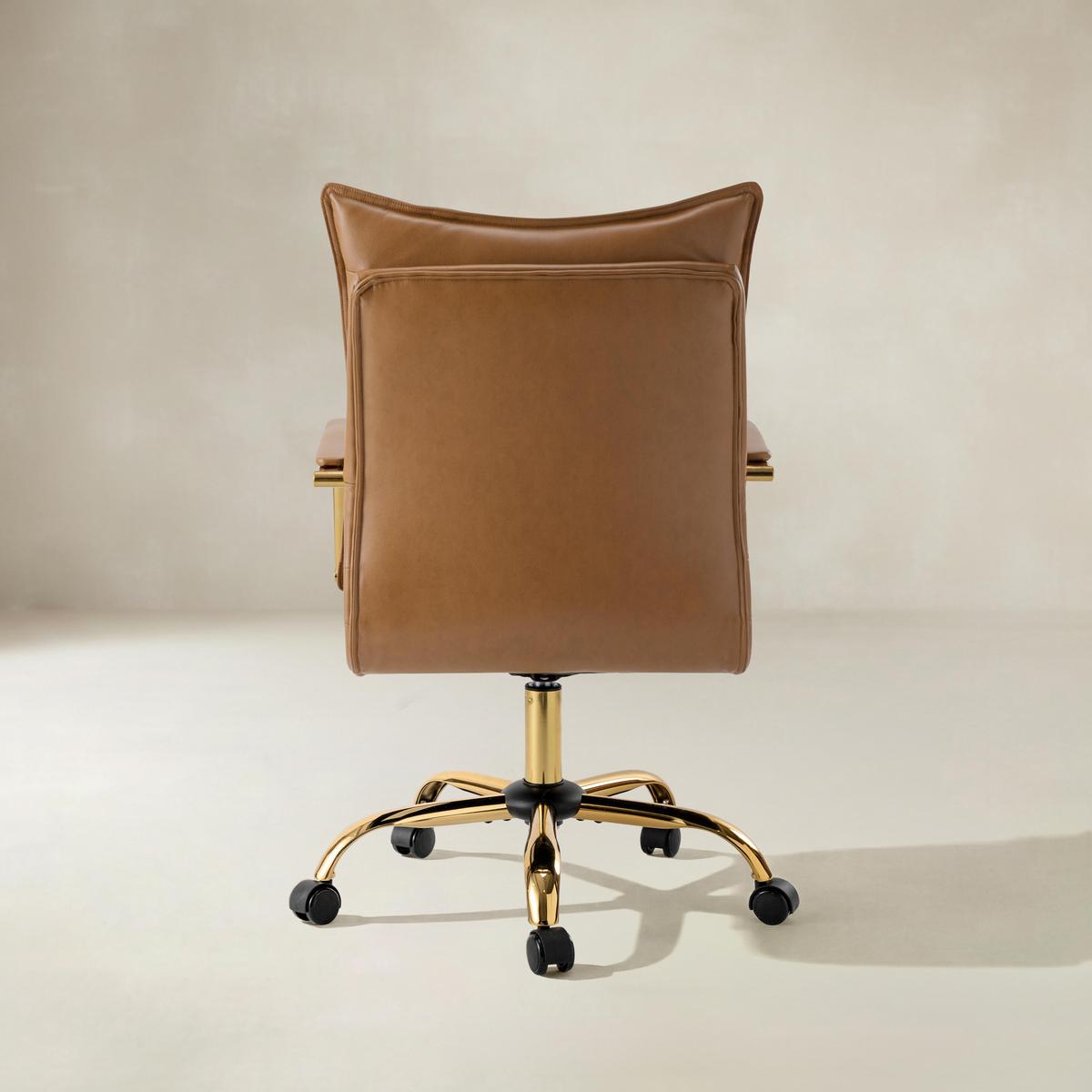 Michele Vegan Leather Task Accent Office Chair - HULALA HOME