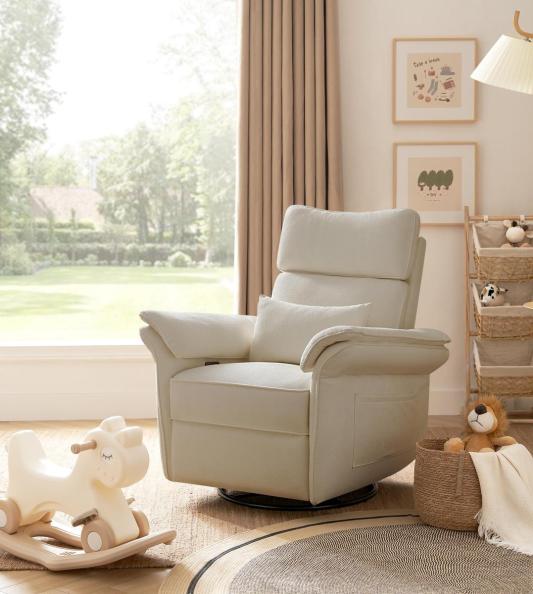 CUDDLESUPPORT ARMRESTS Nursery Power Recliner