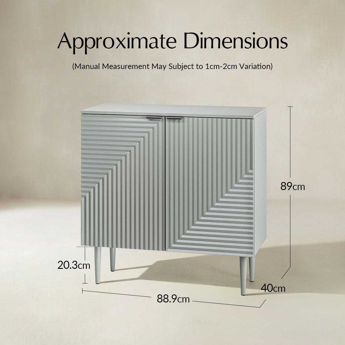 35 inch-Tall+2-Door Accent Cabinet