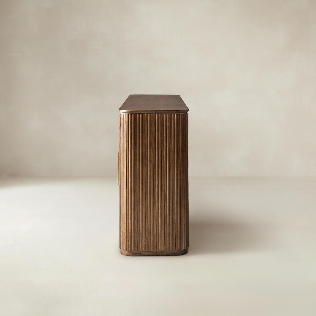 Baggio Fluted Premium Wood Cabinet