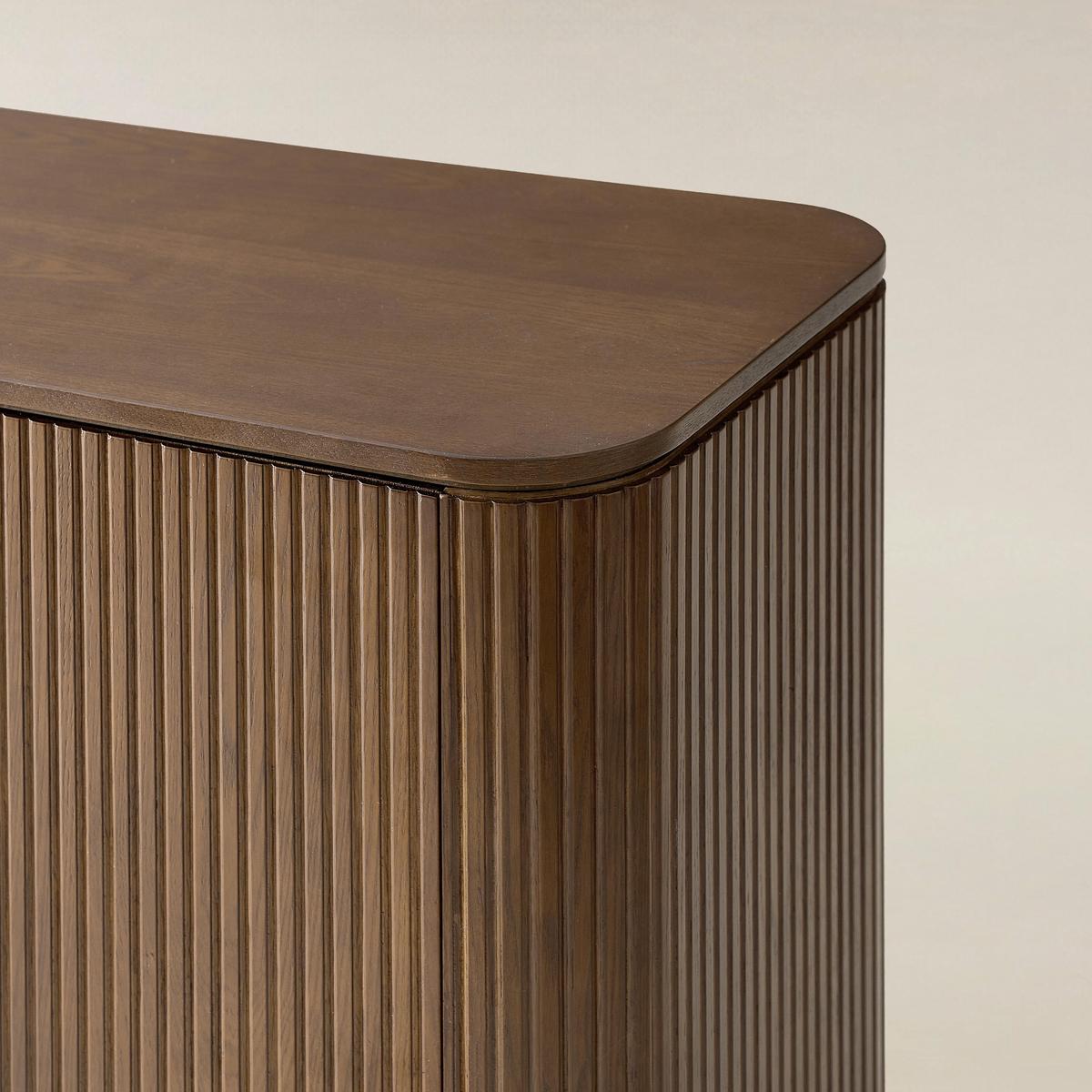 Baggio Fluted Premium Wood Cabinet