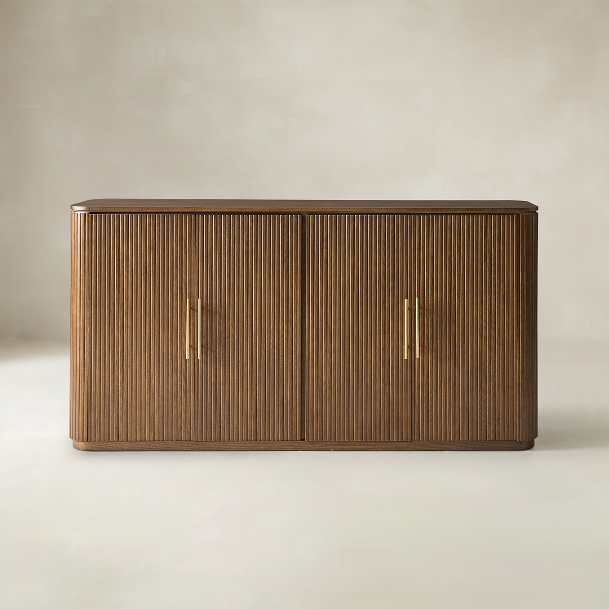 Baggio Fluted Premium Wood Cabinet