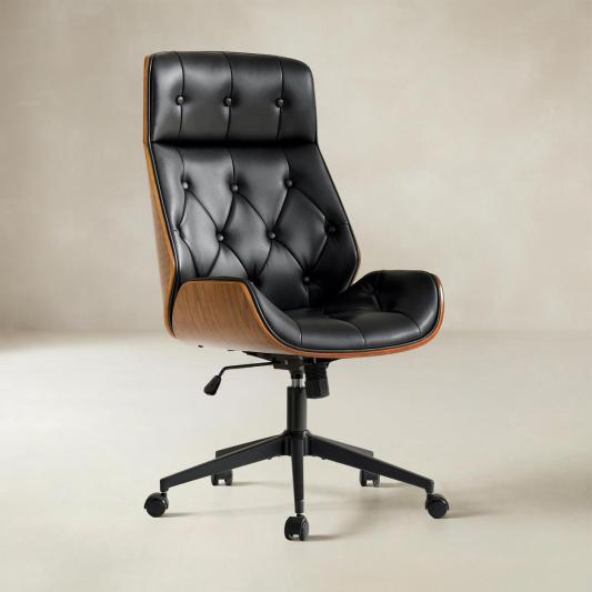 Linzy Genuine Leather Office Chair