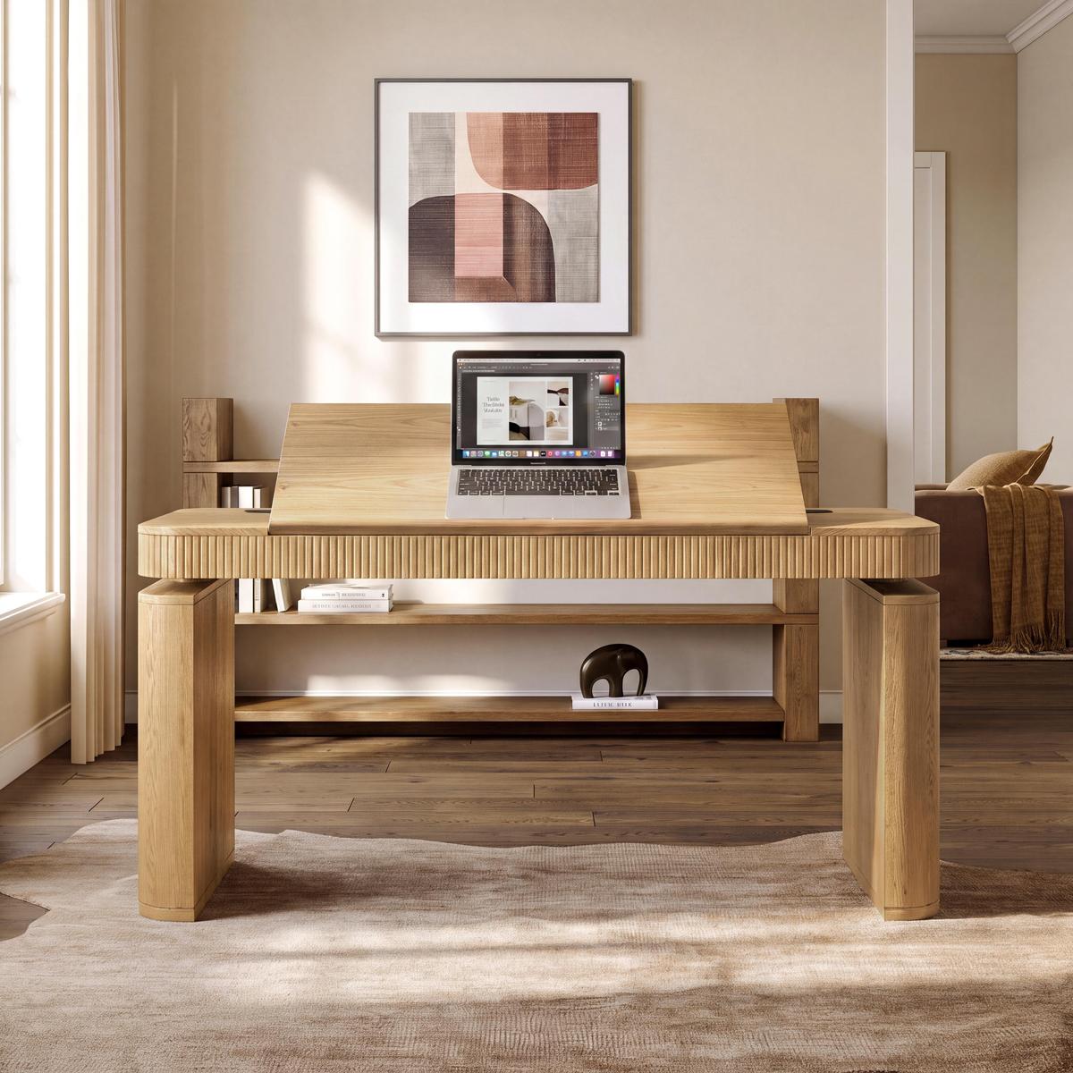 Baggio Adaptive Standing Desk with Drafting Table Tilt 