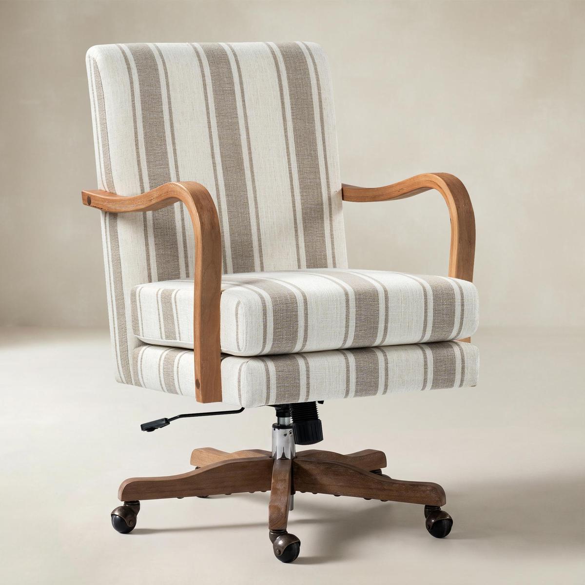 Roman  Farmhouse  Solid Wood Office Chair